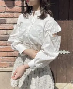 ナイスクラップ 肩開きマルチwayシャツ