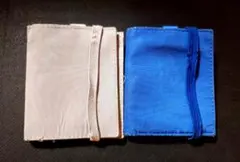 無印良品　トラベル用ウォレット　グレー　ブルー