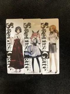 【非売品】STEINS;GATE｜クリアしおり3枚｜まゆり/フェイリス/萌郁のサムネイル