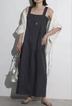 【Bonjour sagan】ハイウエストジャンパースカート