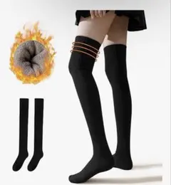 ✨新品✨ ニーハイソックス レディース 厚手 防寒保温 靴下　足冷え対策