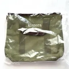 【新品】kissora キソラ 2wayキャンバストートバッグ ショルダーバッグ