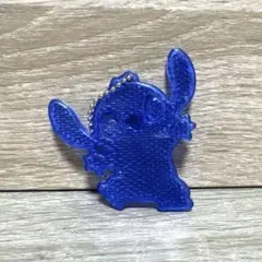 スティッチ リフレクター キーホルダー 青