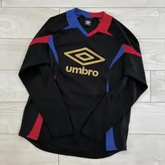 umbro 長袖 Vネックシャツ 黒/赤/青 Ssize