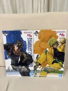 一番くじ ジョジョ 空条承太郎　DIO　2体セット 【スペース節約の台座付き】