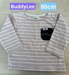 BuddyLee 長袖ボーダーTシャツ80cm