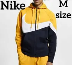 Nike ナイキ　ビック　スウッシュ フルジップ　パーカー　M フーディ