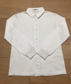 ファミリア フォ－マル用長袖シャツ 白 130cm