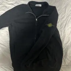 STONE ISLAND ジップアップ スウェット ブラック