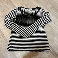 AZUL by moussy ボーダー 長袖カットソー