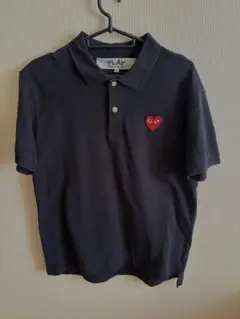 PLAY COMME des GARÇONS ポロシャツ ネイビー - メルカリ
