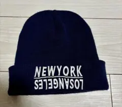 ロゴ刺繍 ニット帽
