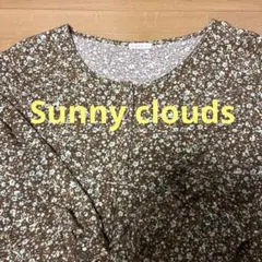 Sunny clouds 花柄、膝下ワンピース 、チュニック