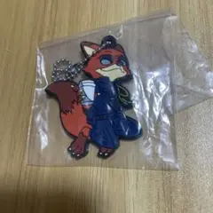 【新品未使用】ズートピア ラバーストラップ ニック・ワイルド 警察官