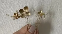 ヘアセット　ヘアピン　結婚式　ウエディング　卒業式