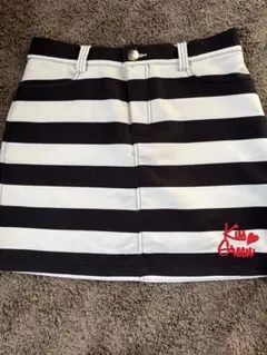 ストライプゴルフスカート