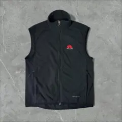 90s NIKE ACG 刺繍ロゴ THERMA FIT フリースベスト 黒