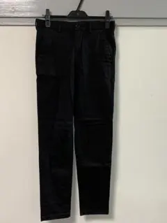 GU スリムストレッチチノパンツ　73 ブラック(黒)