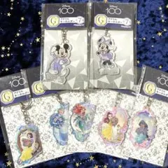 全7種 ディズニー キーホルダー 白雪姫 シンデレラ アリエル ベル ジャスミン