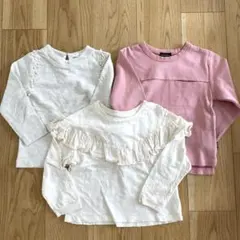 女の子　110サイズ　長袖Tシャツ　３点セット