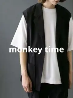 monkey time ノースリーブ ベスト 黒のサムネイル