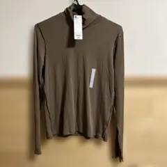 GU ソフトリブタートルネック長袖Ｔ