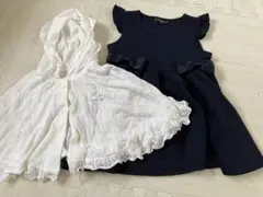 フォーマルワンピースとカーディガン セット 80cm