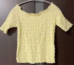 ✅価格を下げましたね✅ 半袖で　ブラウス　黄色