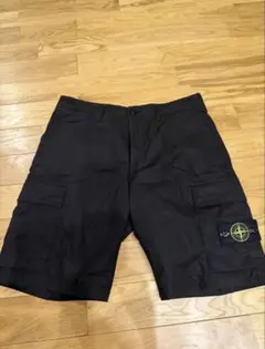 STONE ISLAND カーゴショーツ ブラック - メルカリ