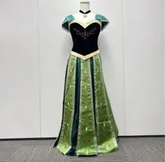 【Dハロ】新品未使用　アナと雪の女王 アナ ドレスコスプレ　戴冠式　レディースのサムネイル