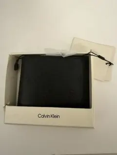 Calvin Klein ブラック 二つ折り財布