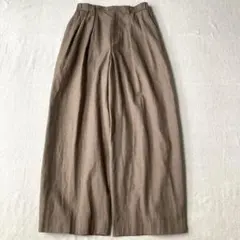 A19545 美品 whowhat 21SS リネンワイドスラックスベージュM - メルカリ