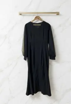 【新品未使用】CENEA ロングマーメイドワンピースシフォン袖 フォーマル 上品