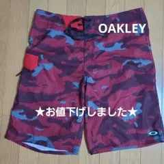 オークリーOakley ボードショーツ レッドカモフラージュ