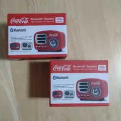 新品未開封　ダイソー　ブルートゥーススピーカー　コカ・コーラ　赤、白セット