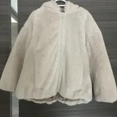 COMME CA ISM キッズ　アウター　ボア　ベージュ