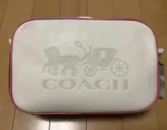 新品■coach コーチ ジェス クロスボディ バッグ アイボリーダブルジッパー