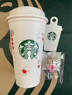 バレンタイン2025リユーザブルカップ473mlドリンクホールキャップベアリスタ