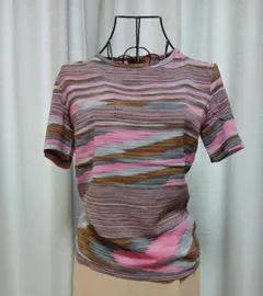 MISSONI マルチカラー ボーダー 半袖カットソーのサムネイル