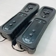 Wiiリモコン ブラック モーションプラス RVL-036 2個セット ム8