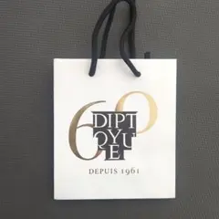 DIPTYQUE 60周年 ショップ袋 ホワイト 小型のサムネイル