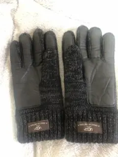 UGG ダブルニット手袋 黒