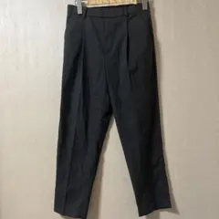 黒 チェック柄 スラックス　ユニクロ　UNIQLO