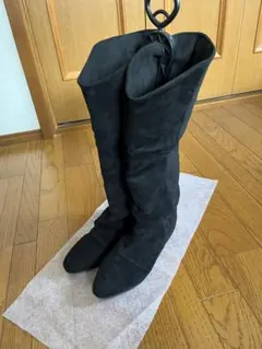 黒　ロングブーツ　レディース