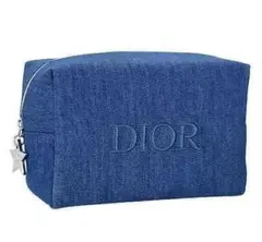 Dior デニムポーチ ロゴ刺繍