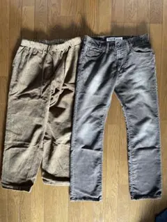 メンズ　コーディロイ　パンツ　2本セット