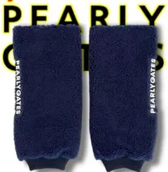 ネイビー 18,700円 パーリーゲイツ 防風防寒ボアフリース レッグウォーマー