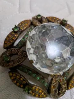 ヴィンテージクリスタルブローチ