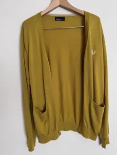 FRED PERRY ウールカーディガン