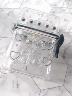 シルバー　レジンデコスケルトンケース